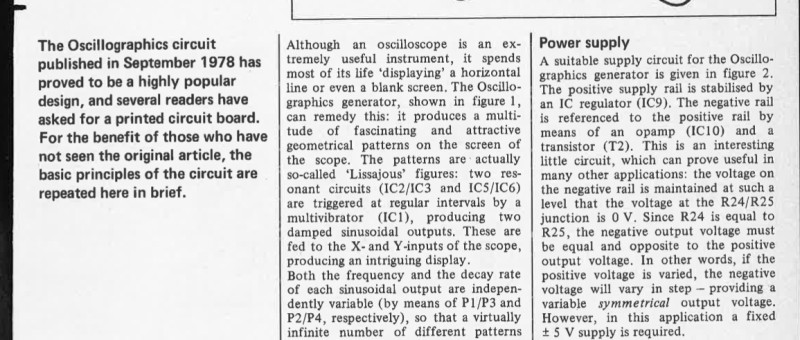 Oscillographics on Board