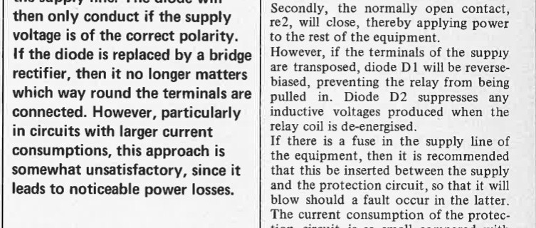 DC polarity protection