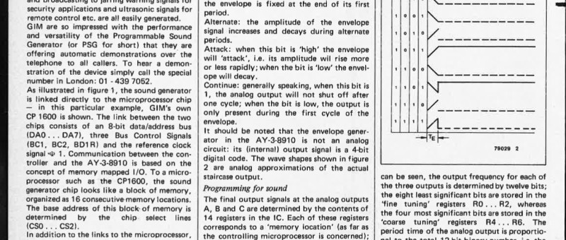 applikator, programmable sound generator