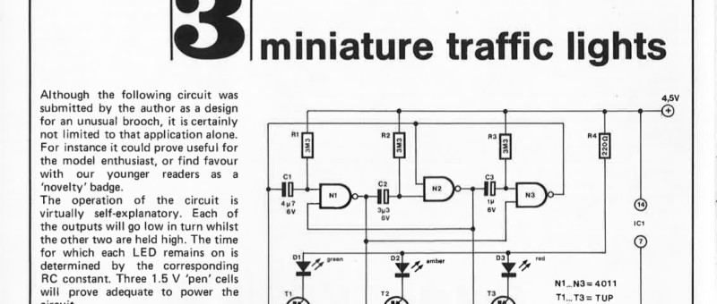 miniature traffic lights