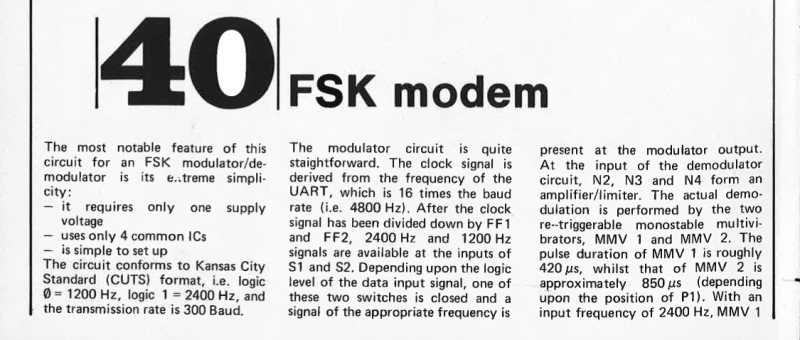 FSK modem
