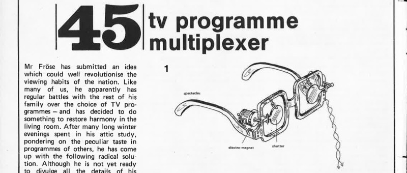 TV programme multiplexer