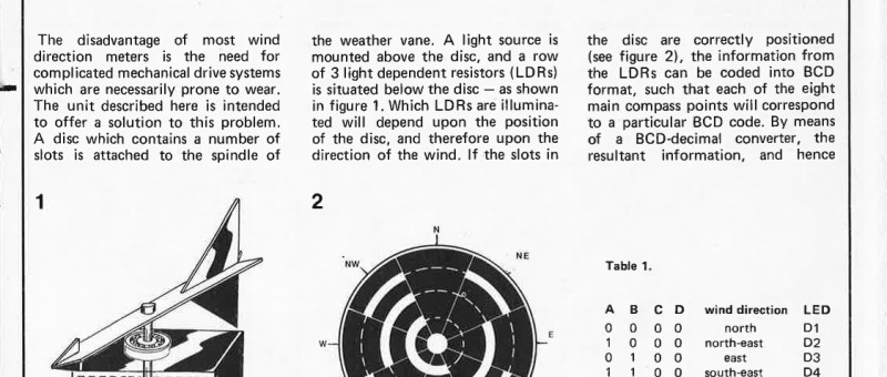 electronic weathercock
