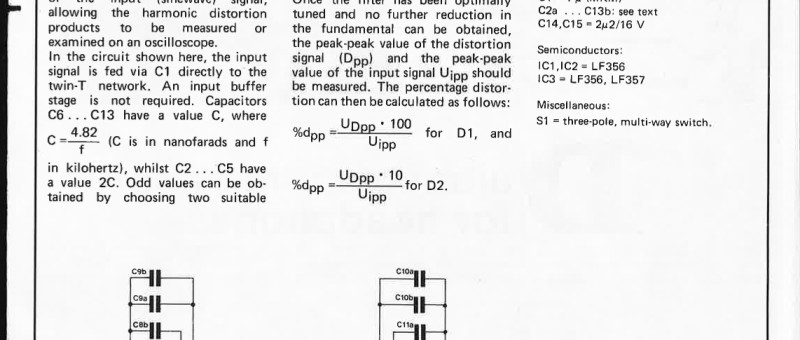 harmonic d istortion meter