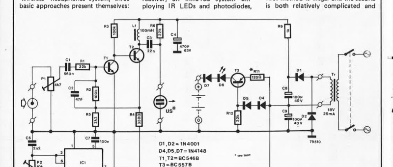 ultrasonic transmitter for headphones