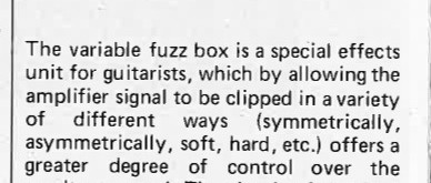 p.c.b. for variable fuzz box