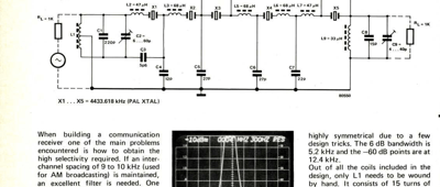 4.4 MHz crystal filter