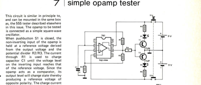 simple opamp tester