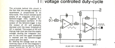 voltage controlles duty-cycle