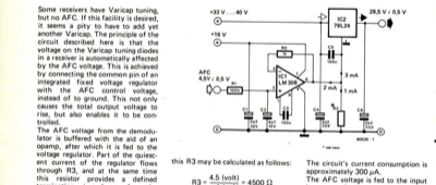 AFC via the tuning diode