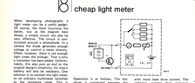 cheap light meter