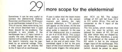 more scope for the elekterminal