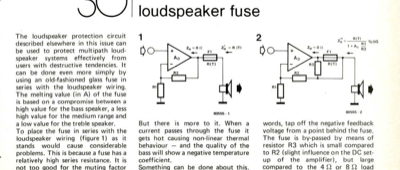 loudspeaker fuse