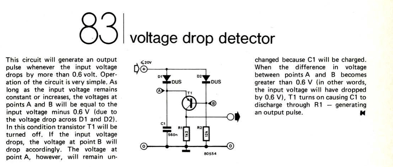 voltage drop detector