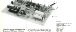 VOX printed circuit board