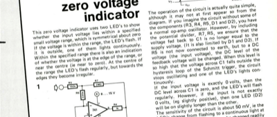 zero voltage indicator