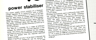 power stabiliser