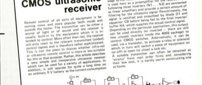 CMOS ultrasonic receiver