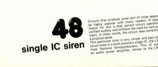 single IC siren