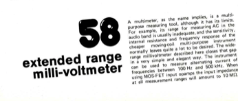 extended range milli/volt meter