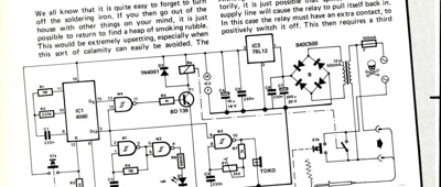 automatic soldering iron switch