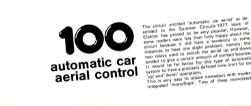 automatic car aerial tester