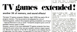 TV games extended