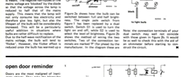 Diode dimmer & Open door reminder