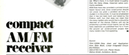 Compact AM/FM receiver (applikator)