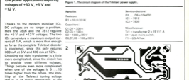 Teletext power supply