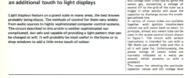 Strobe light control - an additional touch to light displays