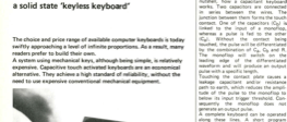 Capacitive keyboard - a solid state 'keyless keyboard'