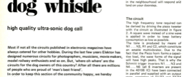 Electronic dog whistle - high quality ultra-sonic dog call