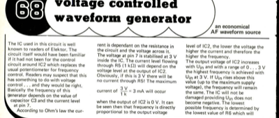voltage controlled waveform generator - an economical AF waveform source