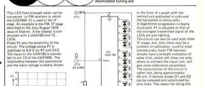 LED tuning indicator - illuminated tuning aid