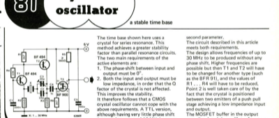 Crystal oscillator - a stable time base