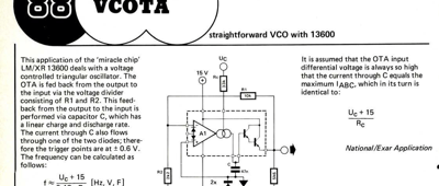 VCOTA - straightforward VCO with 13600