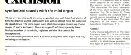 Mini organ extension - synthesized sounds with the mini-organ