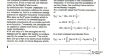 Fourier synthesis