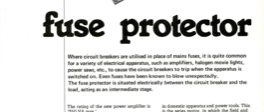 fuse protector - soft start for high-current equipment