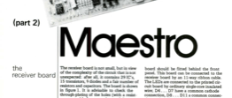 Maestro part 2 - the receiver board