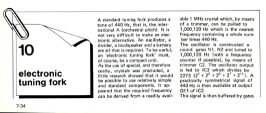 electronic tuning fork