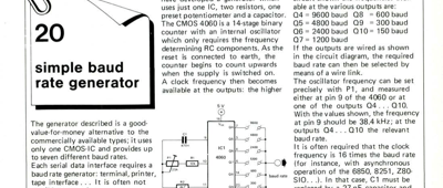 simple baud rate generator