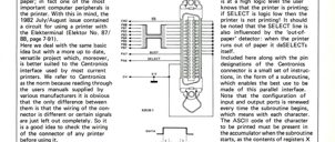 Centronics interface - with the 6522 VIA