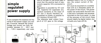 simple regulated power supply