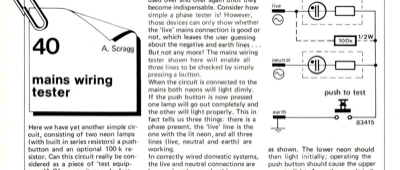 mains wiring tester