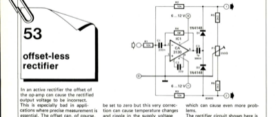 offset-less rectifier