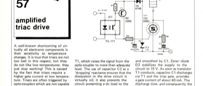 amplified triac drive