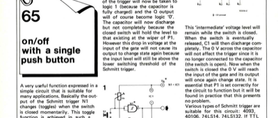 on/off with a single push button