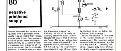 negative printhead supply
